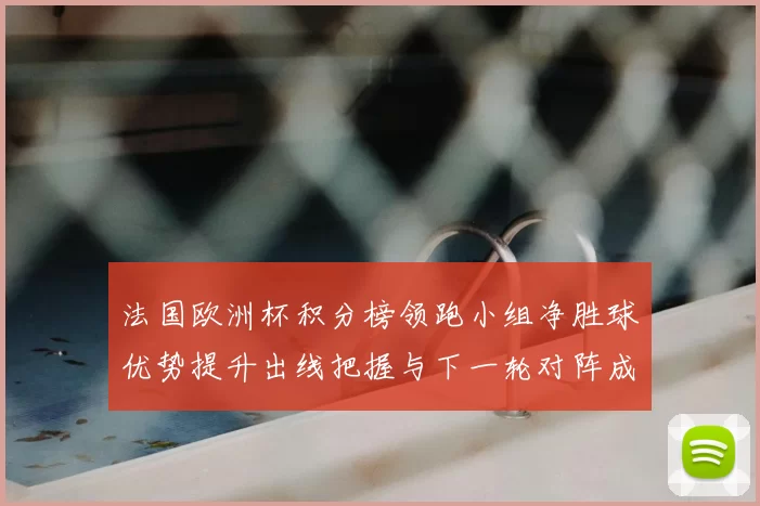 法国欧洲杯积分榜领跑小组净胜球优势提升出线把握与下一轮对阵成关键